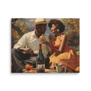 Black Love "Pathway to Forever" 16 x 20 Art on Canvas